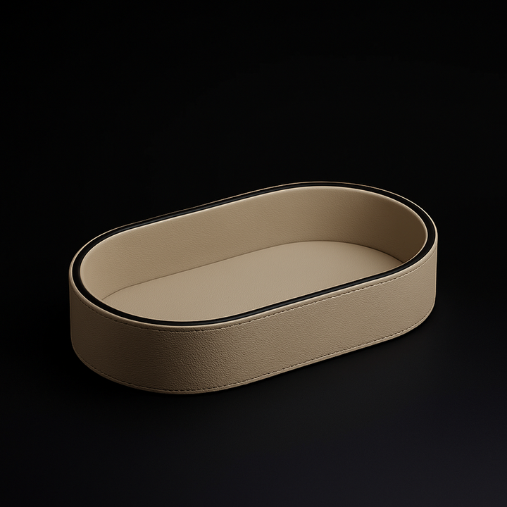 Ellipse Leather Organiser Tray