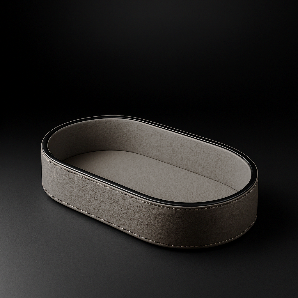Ellipse Leather Organiser Tray