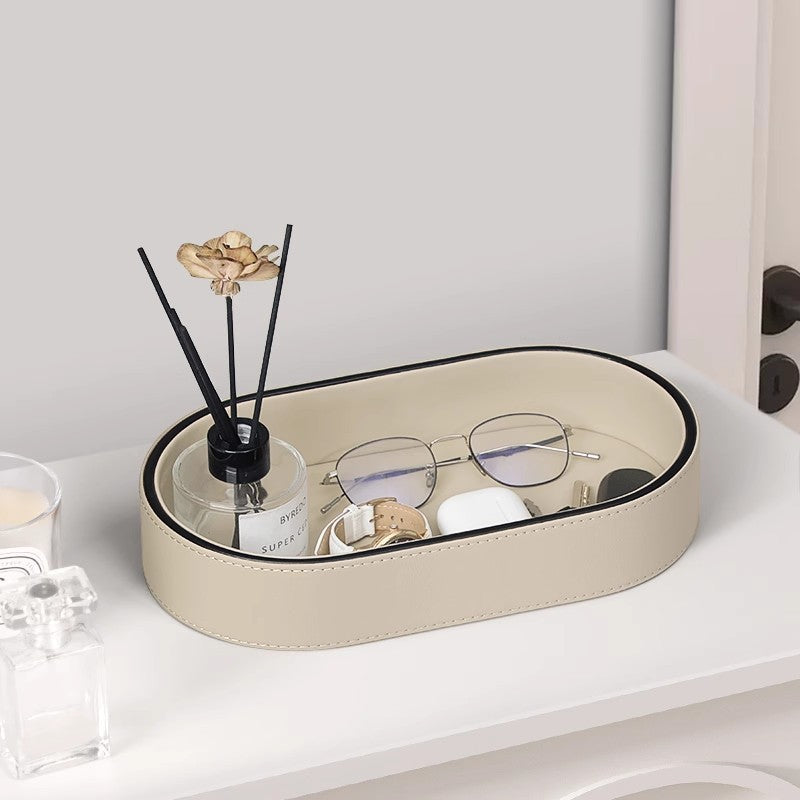 Ellipse Leather Organiser Tray