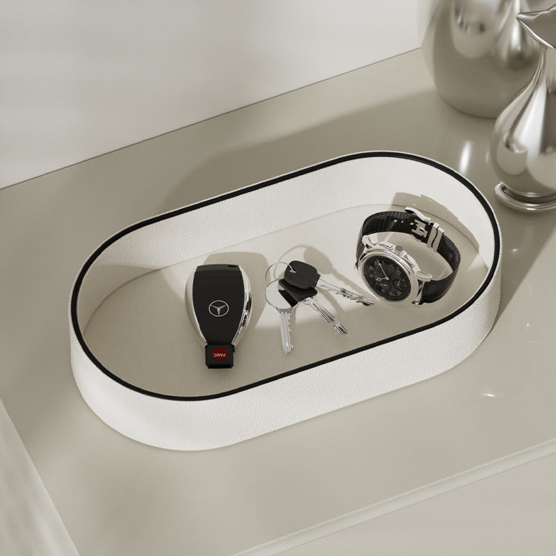 Ellipse Leather Organiser Tray