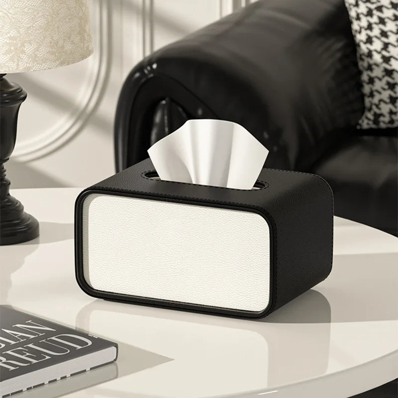 Moderna Leather Tissue Box