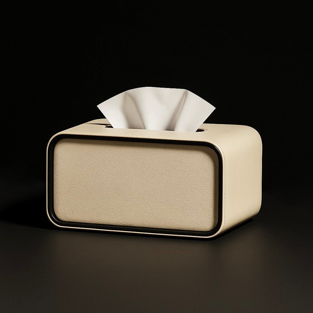 Moderna Leather Tissue Box