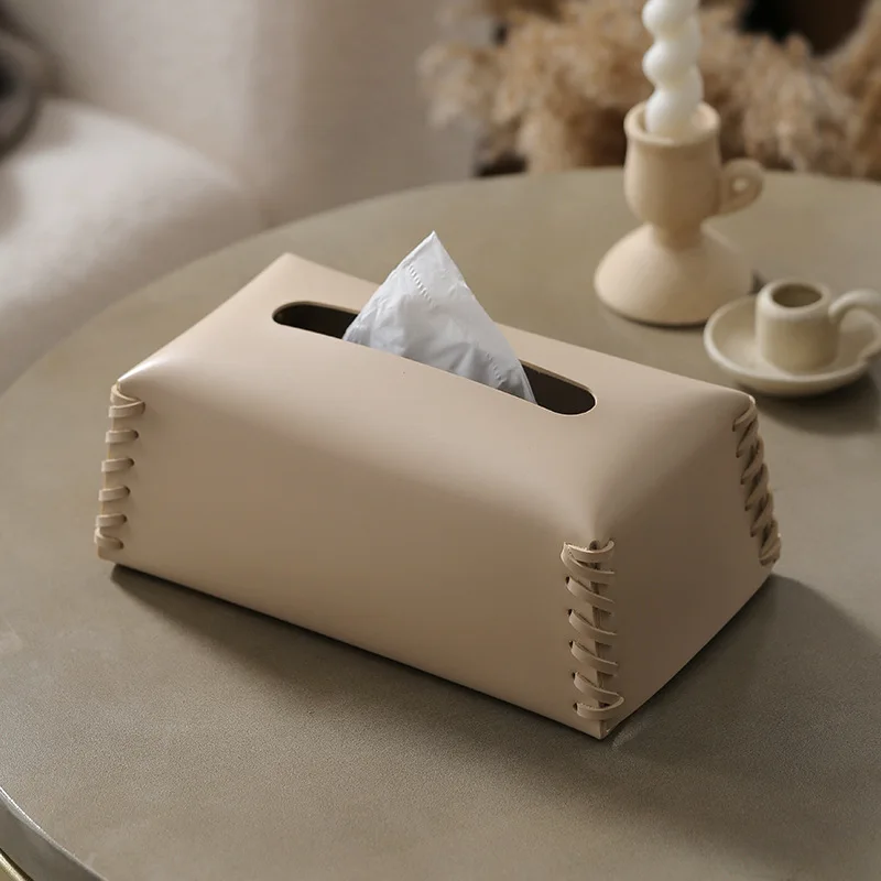 Stitched Accent Tissue Box