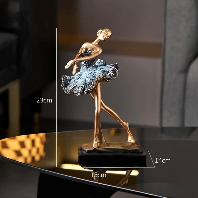 Golden Ballet Sculpture