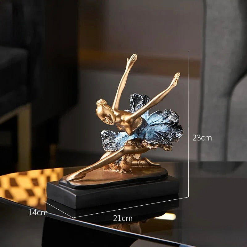 Golden Ballet Sculpture