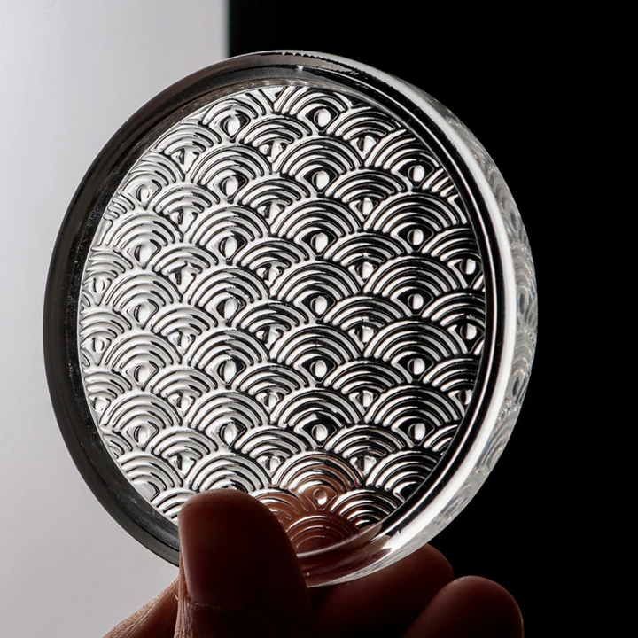 Kyoto Wave Glass Coaster Set