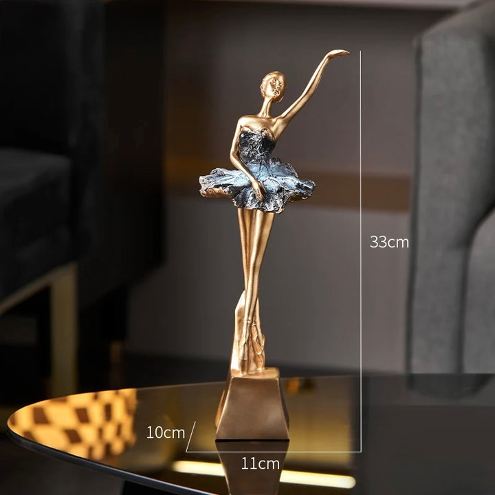 Golden Ballet Sculpture