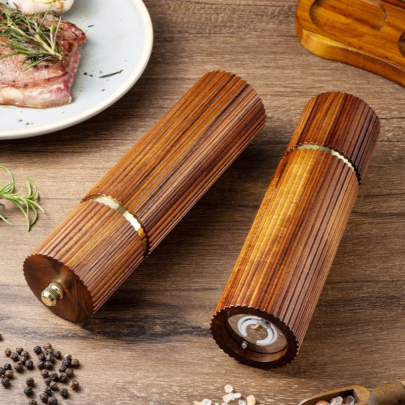 Acacia Wood Pepper Mill Set