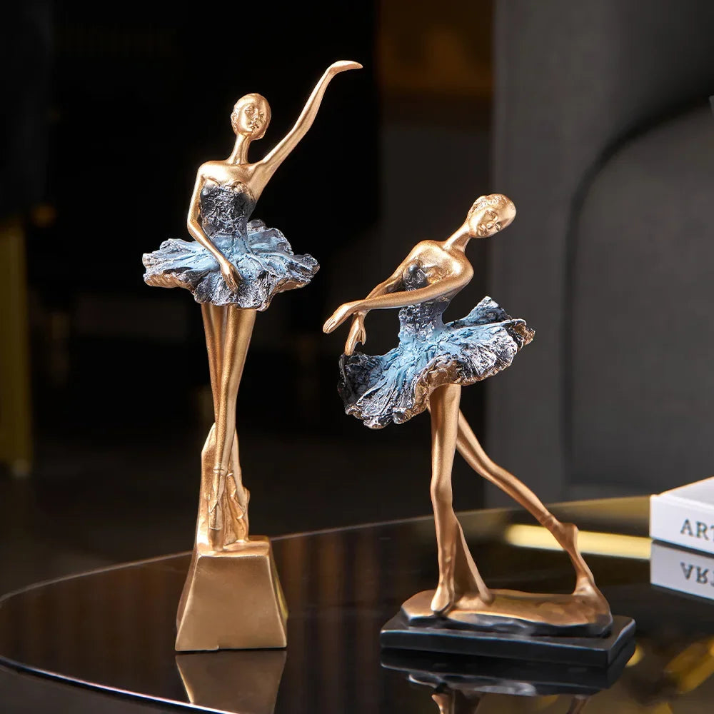 Golden Ballet Sculpture