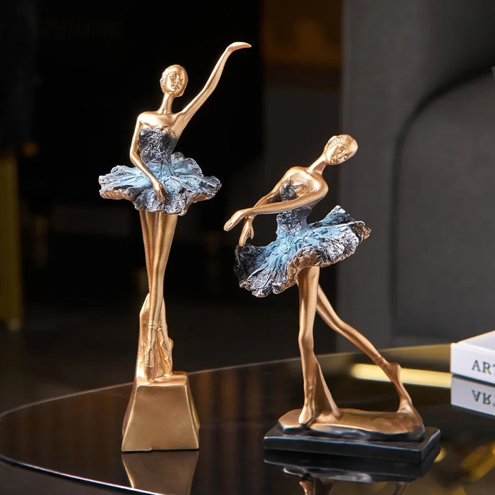 Golden Ballet Sculpture