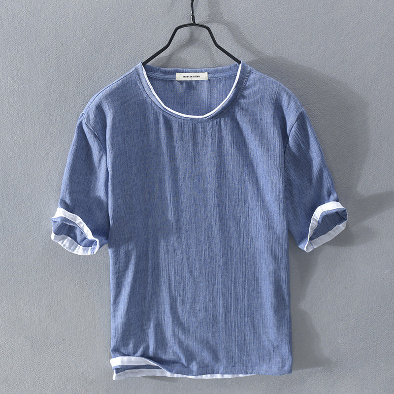 Ambi-décalé Linen T-Shirt