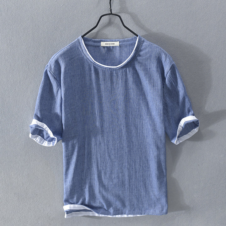 Ambi-décalé Linen T-Shirt