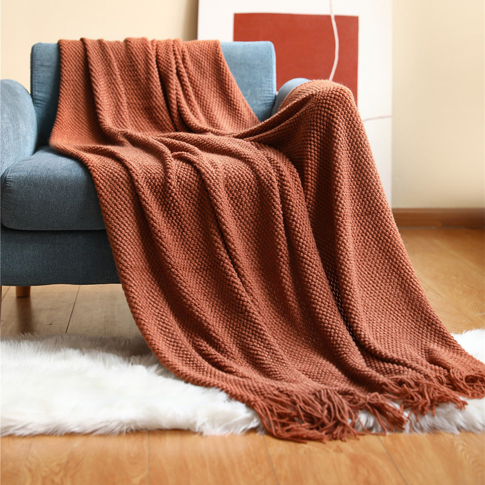 Ember-Knit Throw Blanket