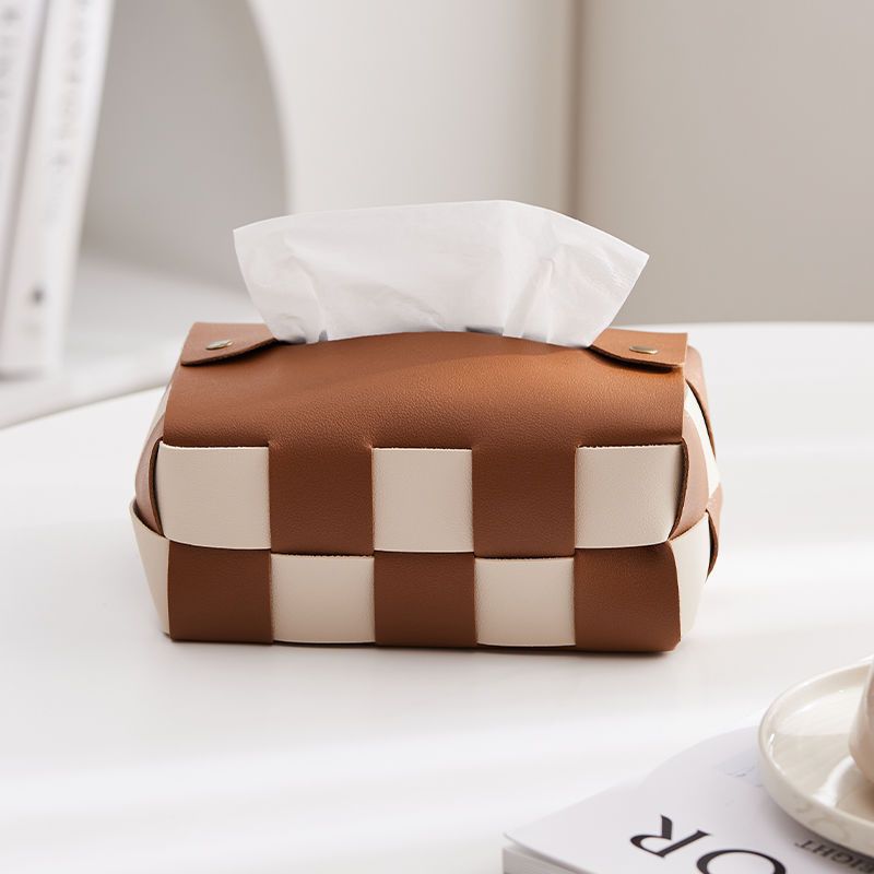 Modern Weave Tissue Box