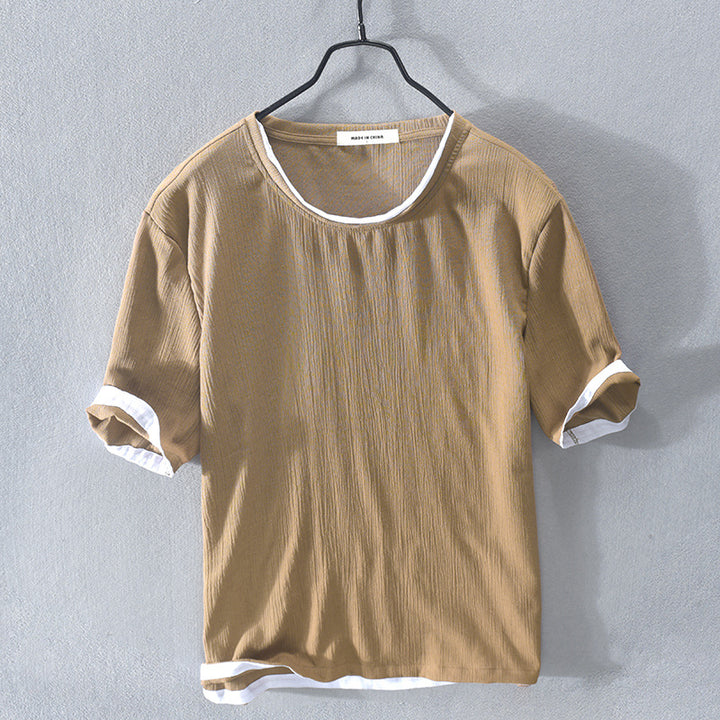 Ambi-décalé Linen T-Shirt