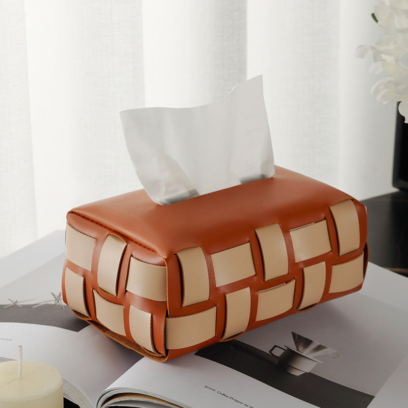 Oxford Weave Tissue Box