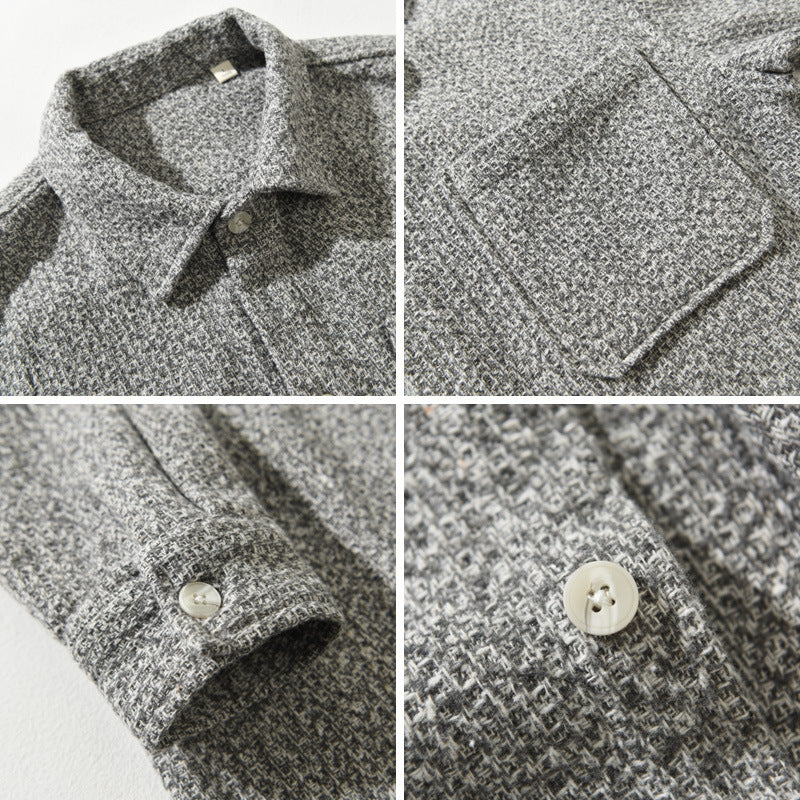 Pleucheux 100% Cotton Tweed Overshirt