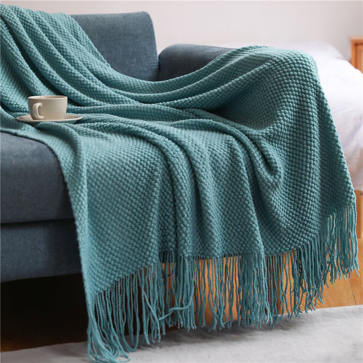 Ember-Knit Throw Blanket