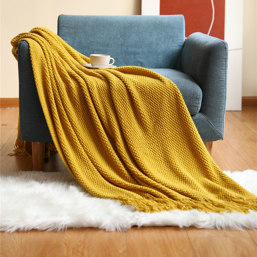 Ember-Knit Throw Blanket