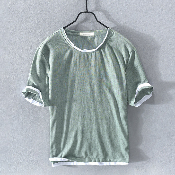 Ambi-décalé Linen T-Shirt