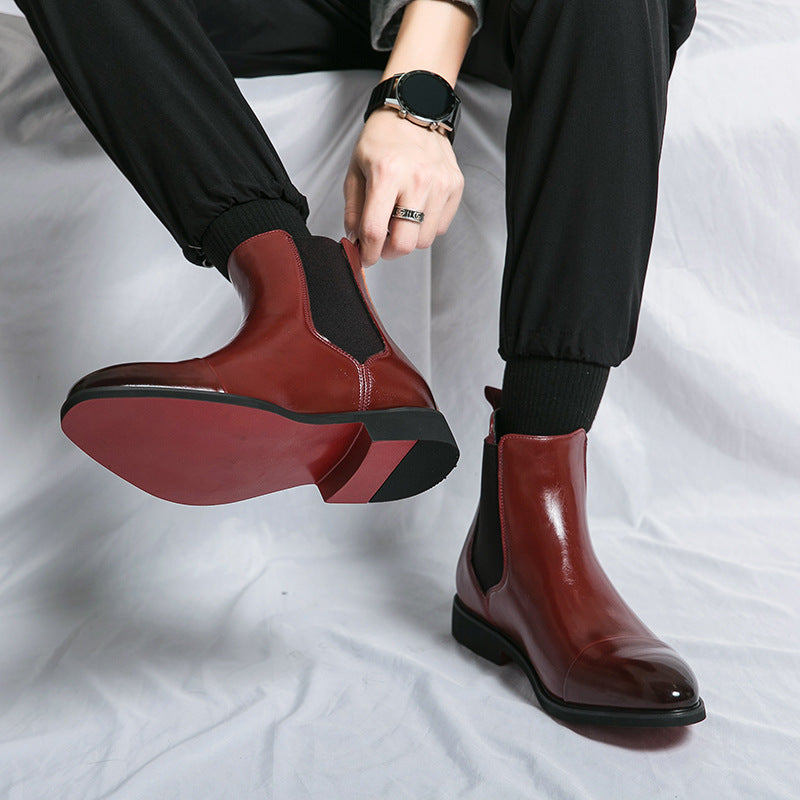 Charme Écarlate Chelsea Leather Boots