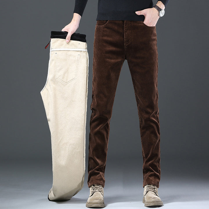 sdxfcyughyiojnp corduroy + lining pants