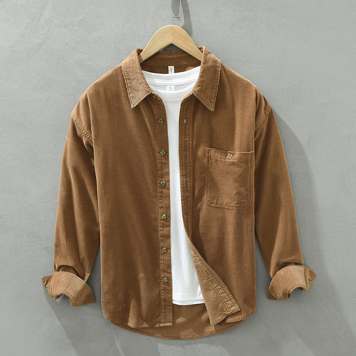 Causian Thin Corduroy Shirt