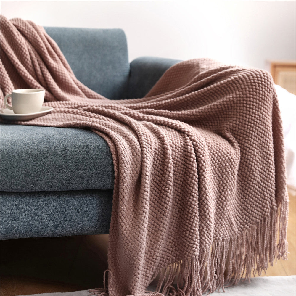 Ember-Knit Throw Blanket