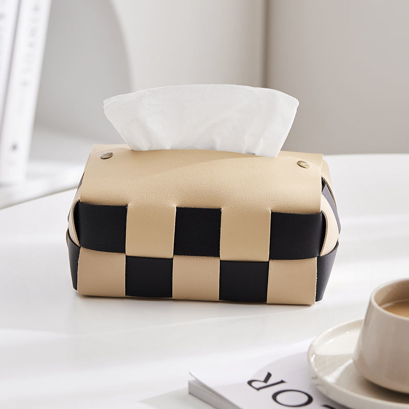 Modern Weave Tissue Box