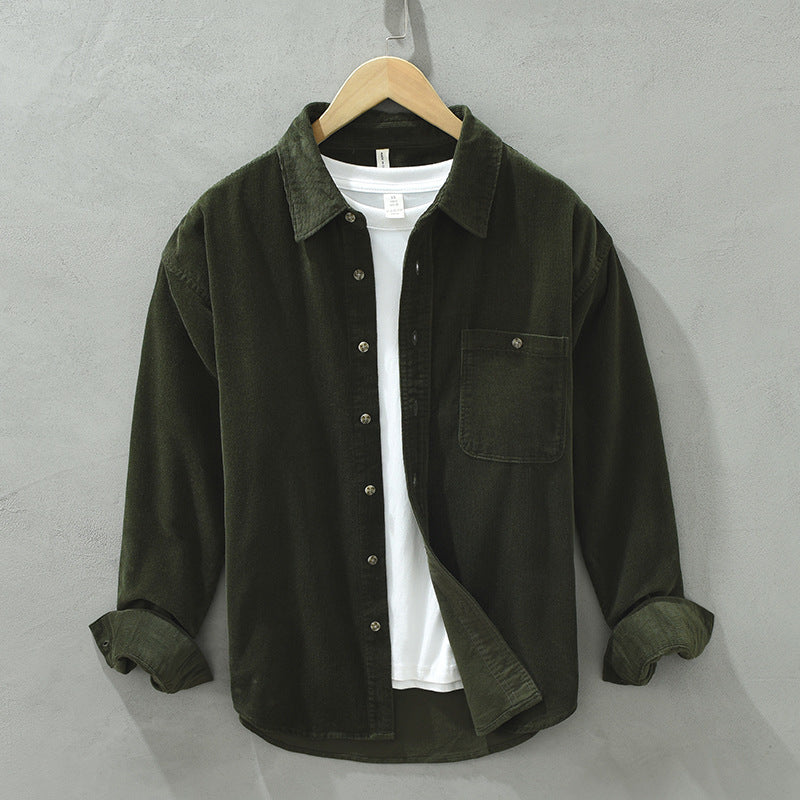 Causian Thin Corduroy Shirt