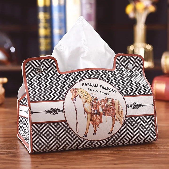 Retro Roman Tissue Box