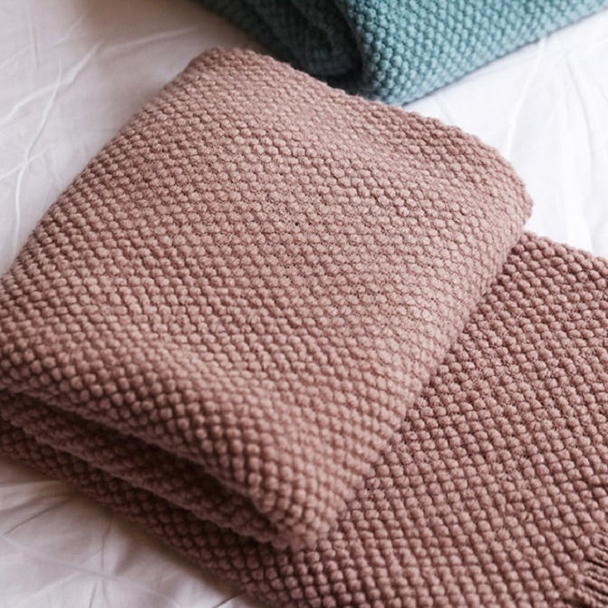 Ember-Knit Throw Blanket