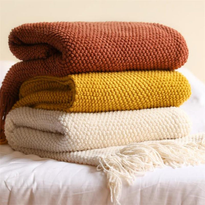 Ember-Knit Throw Blanket