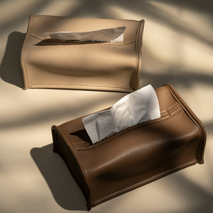 Velora Leather Tissue Box