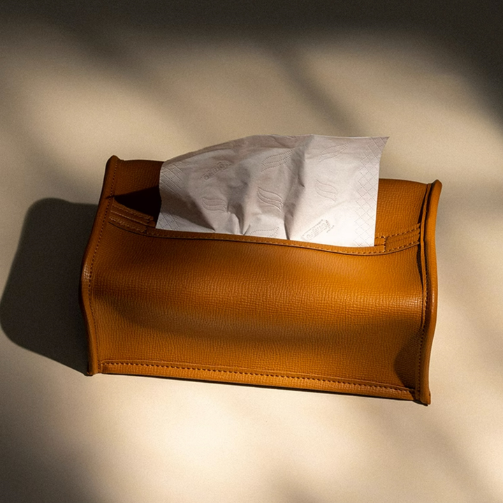 Velora Leather Tissue Box