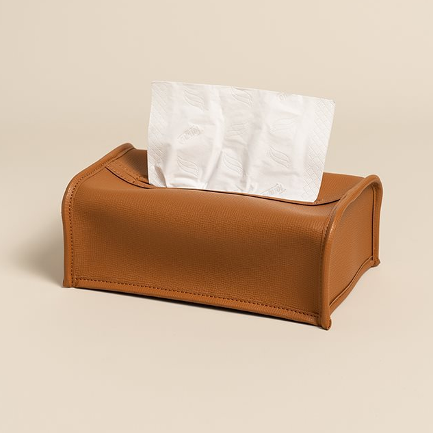 Velora Leather Tissue Box