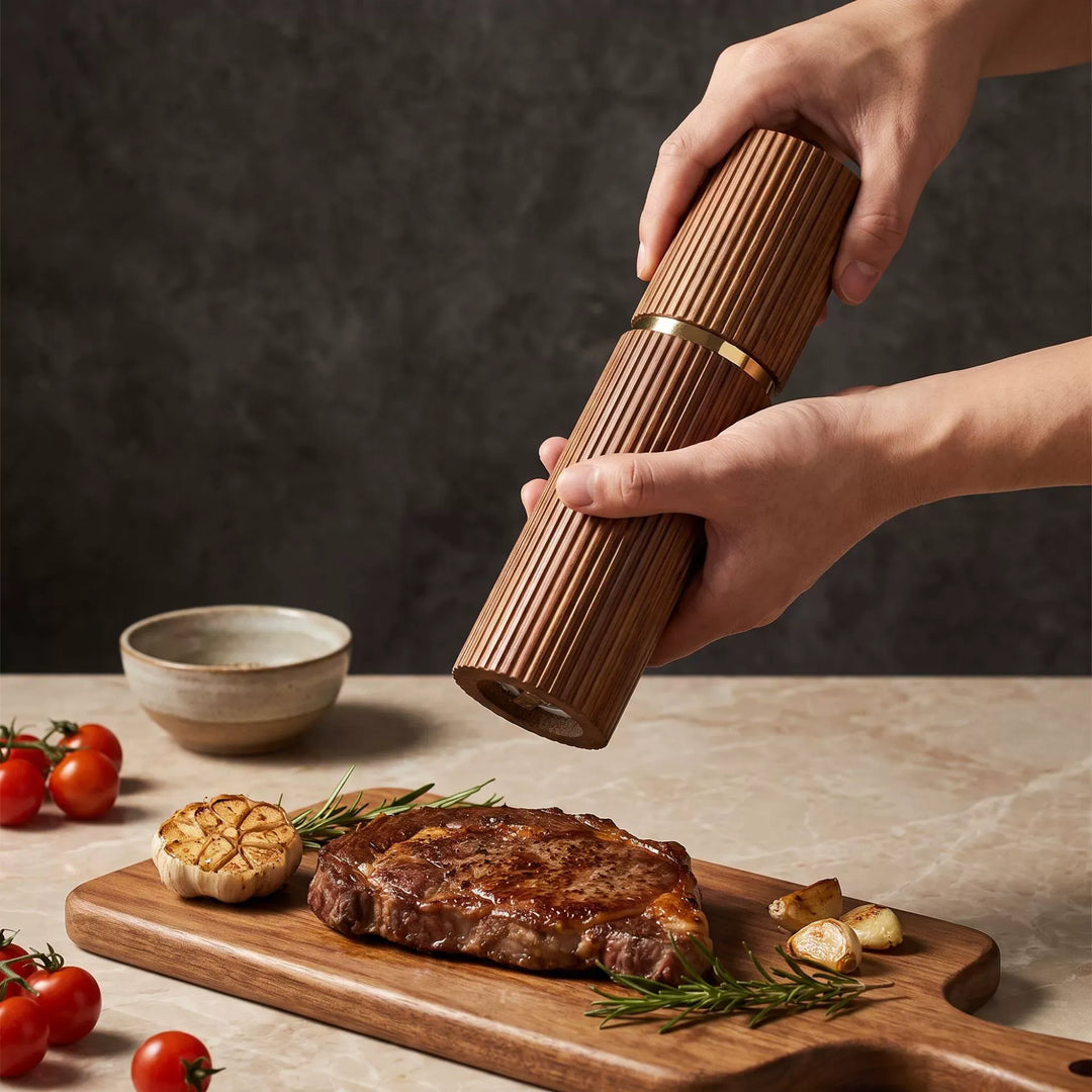 Acacia Wood Pepper Mill Set