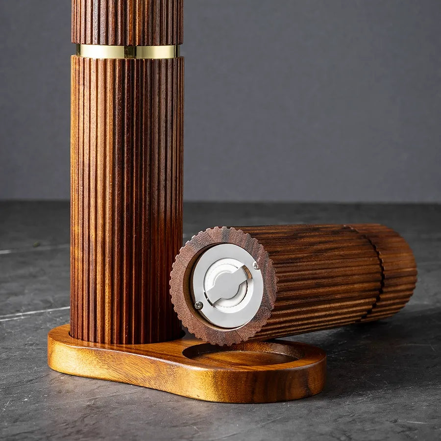 Acacia Wood Pepper Mill Set