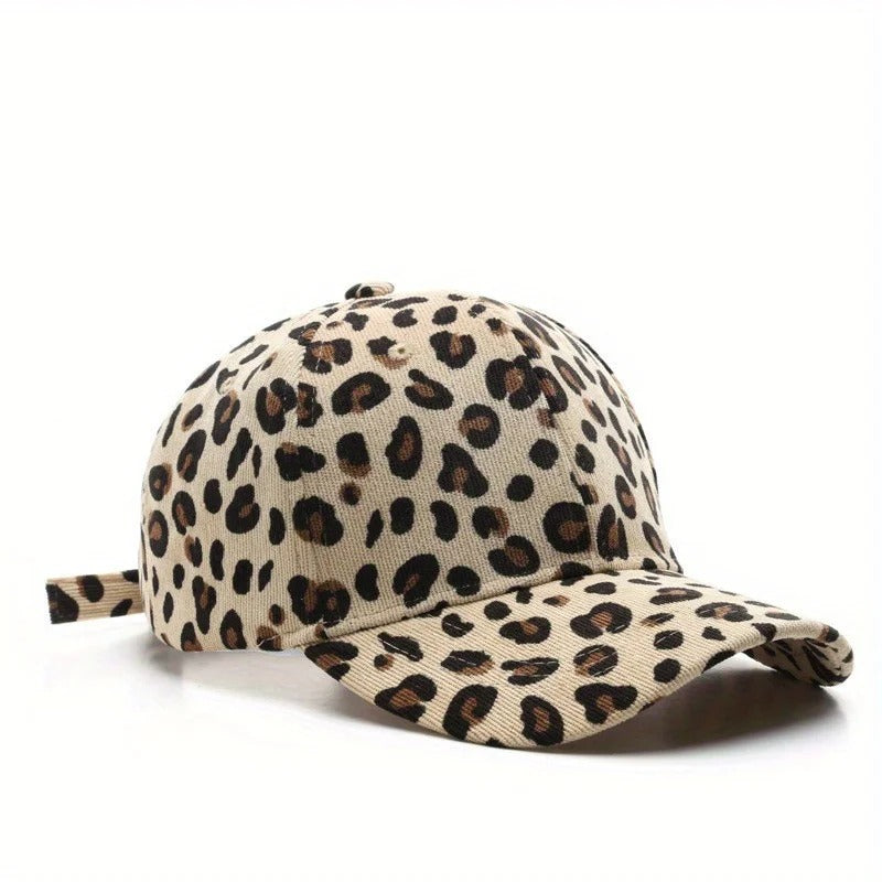 Cheetah Corduroy Cap