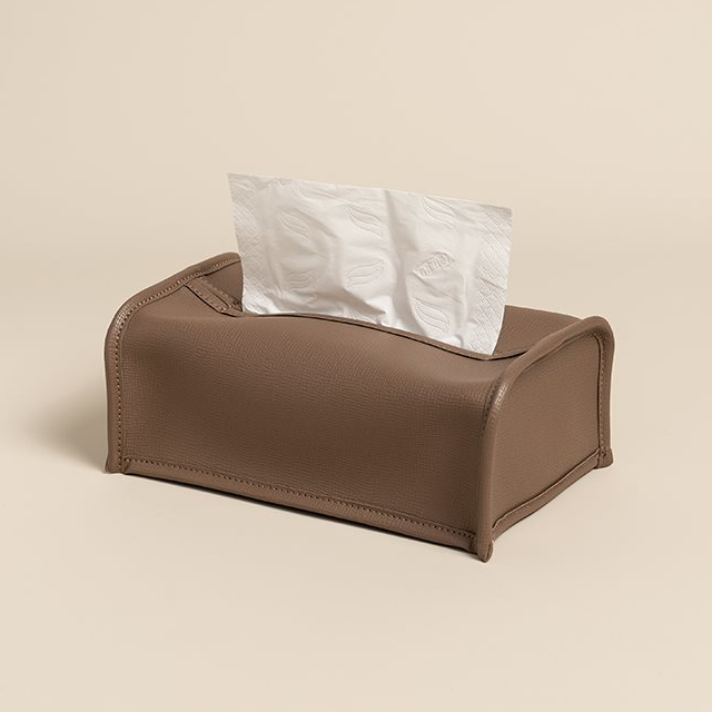 Velora Leather Tissue Box