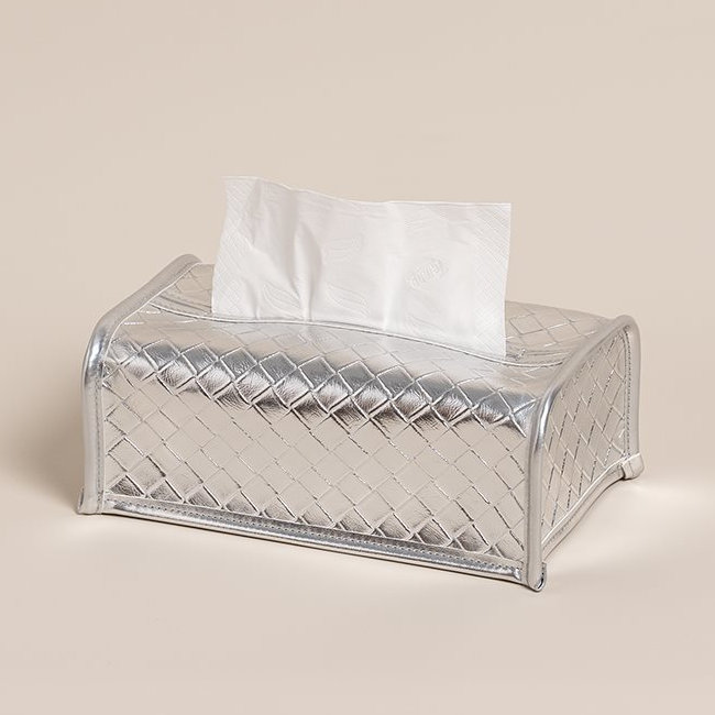 Tessere Leather Tissue Box